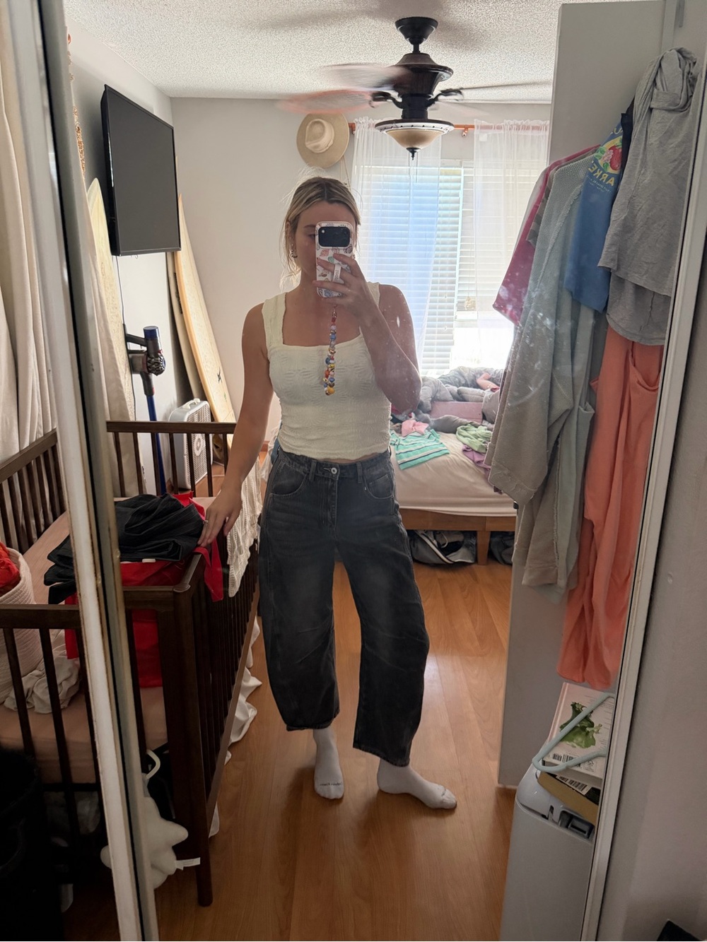 BLACK BARREL JEANS - Picture 13 of 14